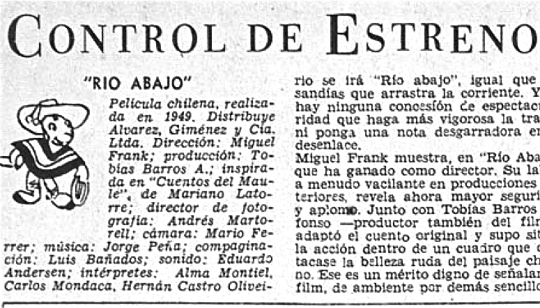 Control de estrenos: «Río Abajo»