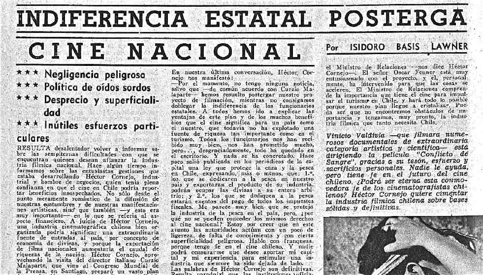 Indiferencia estatal posterga cine nacional