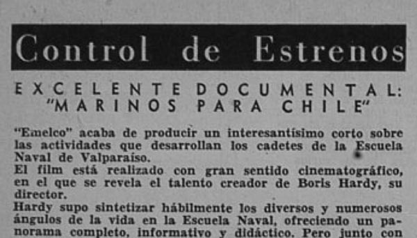 Excelente documental: «Marinos para Chile»