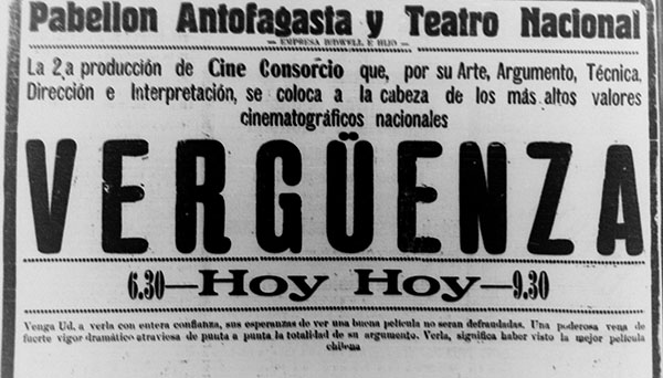 “Vergüenza” la película antofagastina que con tanto interés espera nuestro público, será estrenada hoy en el pabellón